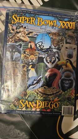 Super Bowl Program Autograph 