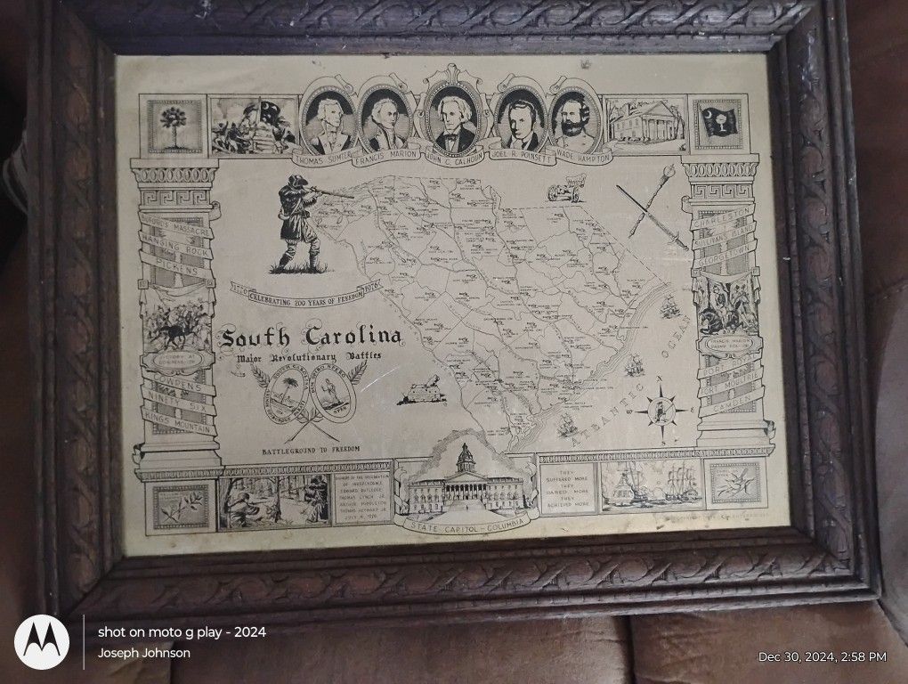 1975 War Map South Carolina