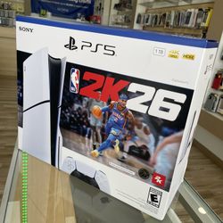PlayStation 5 Disc Console + 2K26 Game PS5 Slim 1TB Finance It Today No Credit Needed! $50 Down To Take It Today! 