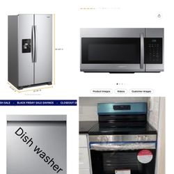 OBO QUICK SALE  months old Samsung 4 piece appliance set. Must pick up. Prefer to sell together.