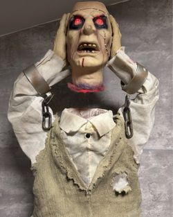 SEE VIDEO 32” HEADS UP HARRY Halloween Prop Animatronic