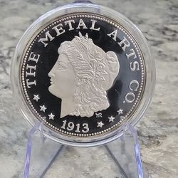 1 Troy Oz 999 Fine Silver Round "The Metal Arts Co." Est. 1913