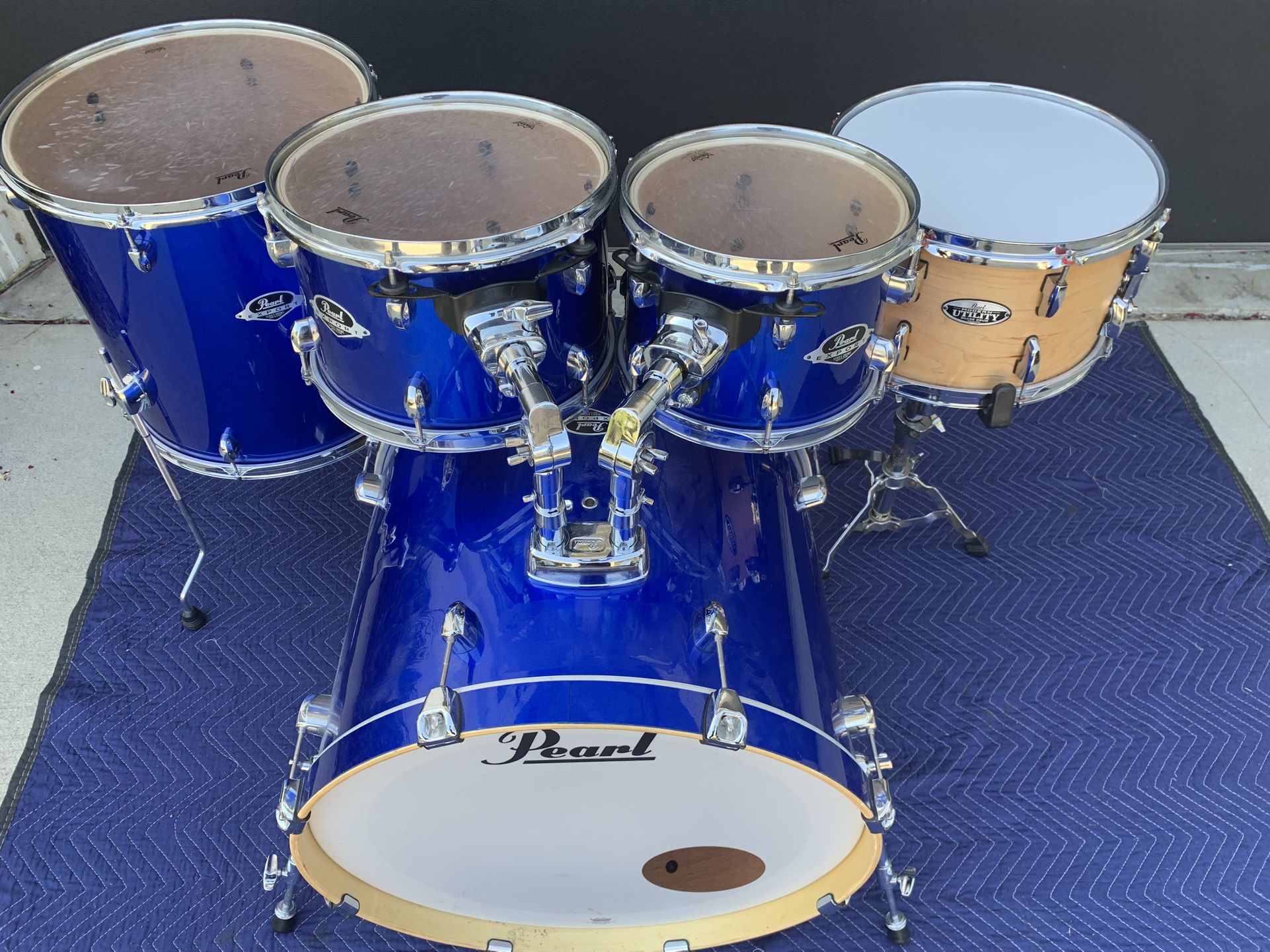 Pearl Export Series 5pc Drum Set with Upgraded Pear Utility Snare 22-16-12-10-14” Retails for $1399