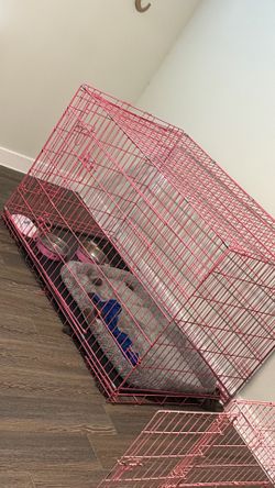 XXXL Pink Dog Cage