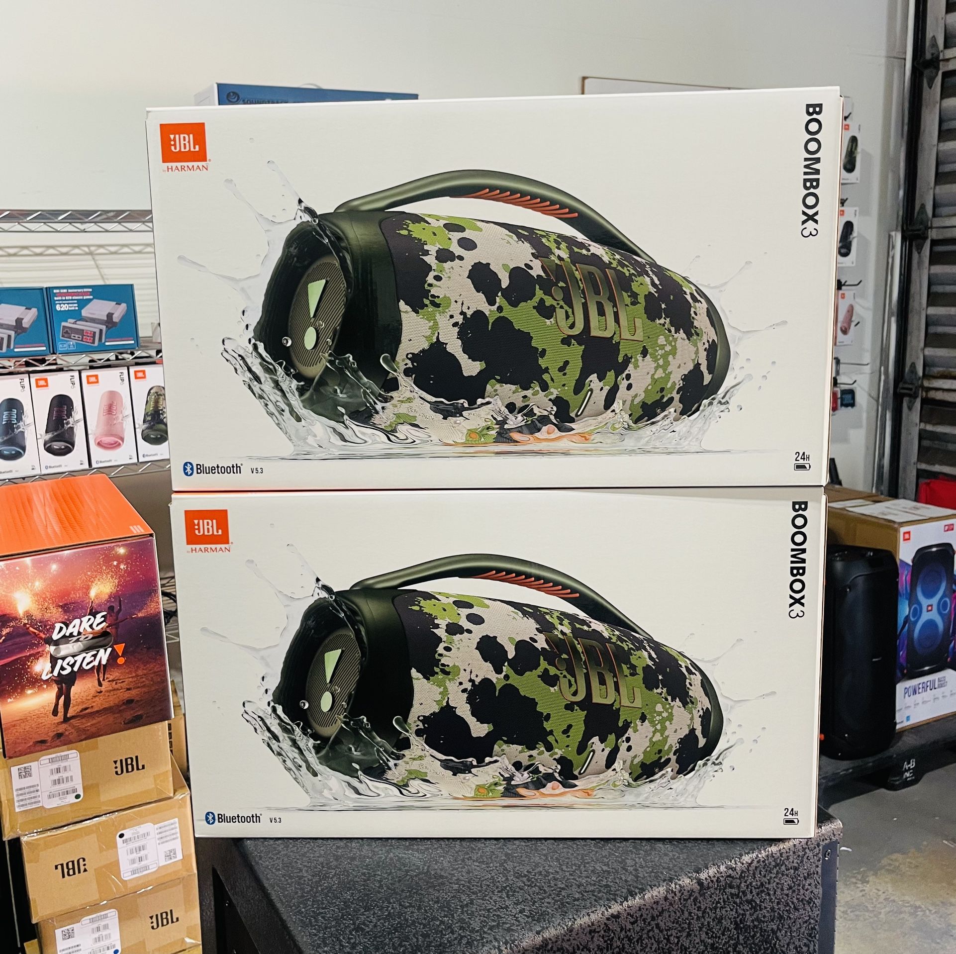 NEW JBL Boombox 3 Camouflage. Waterproof Speaker!! 