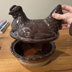 Hen Ceramic Decorative Statue 