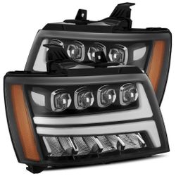 
2007 2008 2009 2010 2011 2012 2013 2014 Chevrolet Tahoe/Suburban/ 07-13 Avalanche NOVA-Series LED Projector Headlights Jet Black