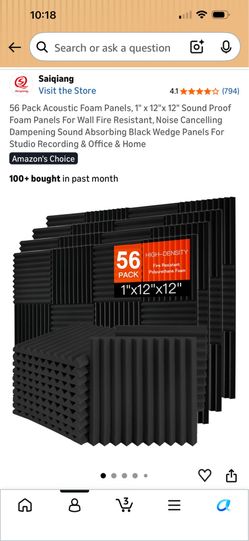 Over 100 brand new acoustic foam squares