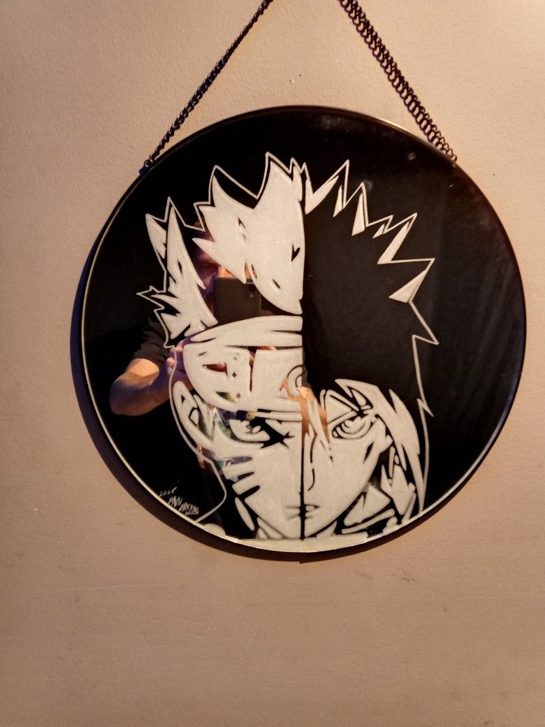 Hand Engraved Naruto Mirror