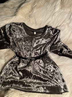 Green 1/2 Sleeve Velvet T-shirt 