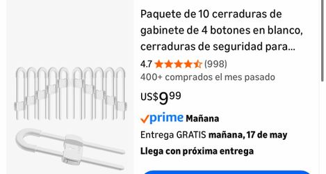 Cerradura de seguridad contra niños toquetones