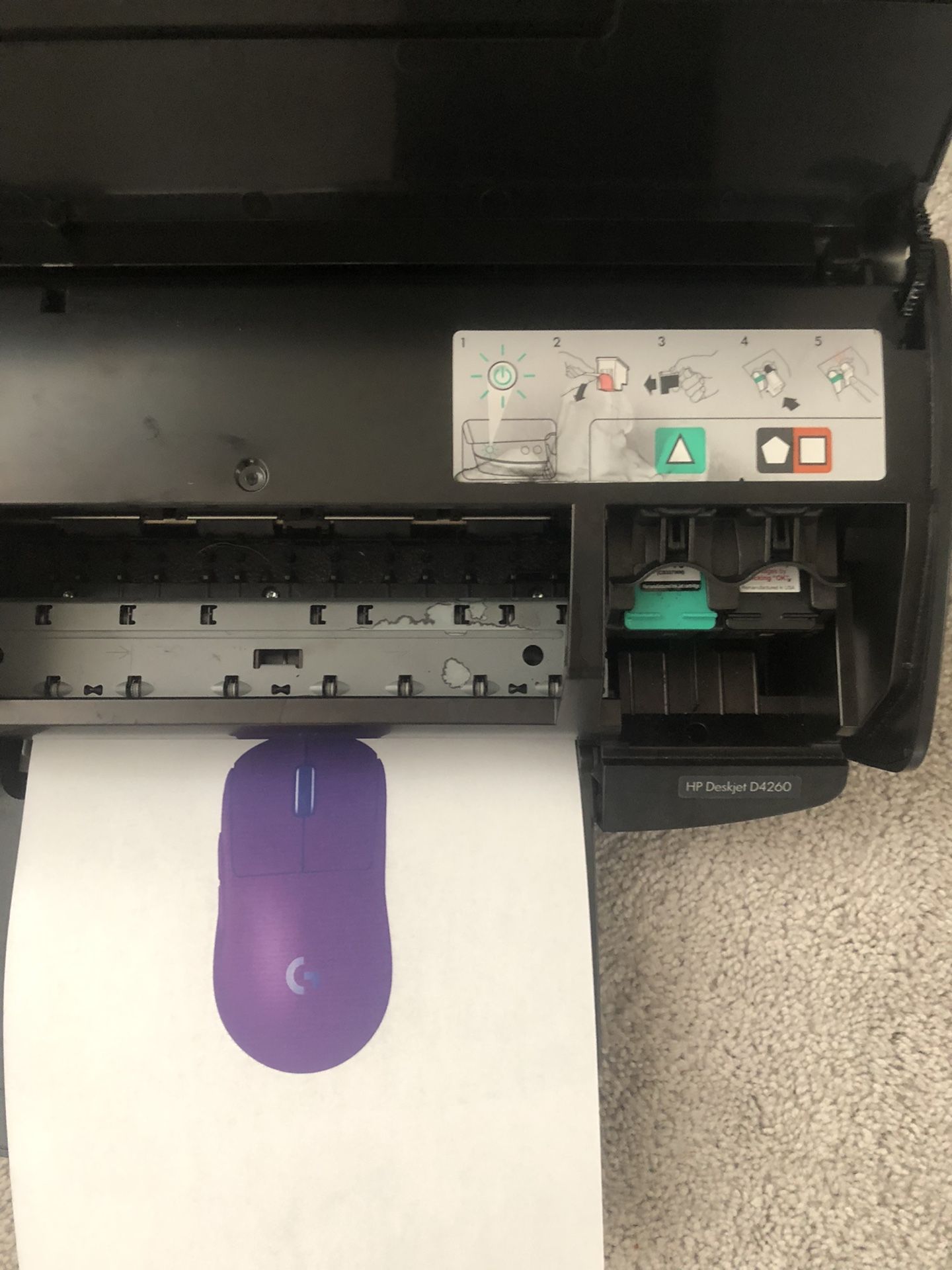 HP Color Printer Model: HP Deskjet D4260, Comes with extra ink