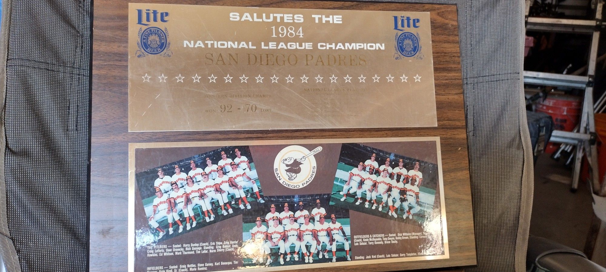 1984 Padres Placket
