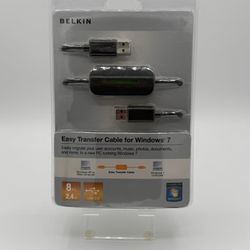 Belkin Easy Transfer Cable for Windows 7 USB 2.0 8ft 2.4m PC Adapter
