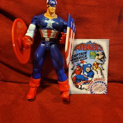 Vintage Captain America with both Shields and playing call.