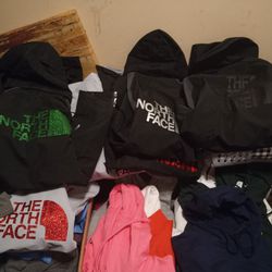 Women North Face Jackets On Different Sizes On Different Colors $60 A Piece