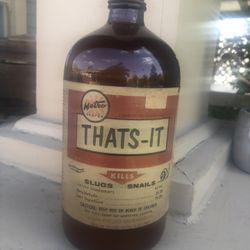 Vintage 1950s ‘That’s It’ Glass Bottle w/Screw Top: 