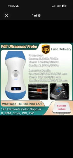 Wireless Ultrasound probe
