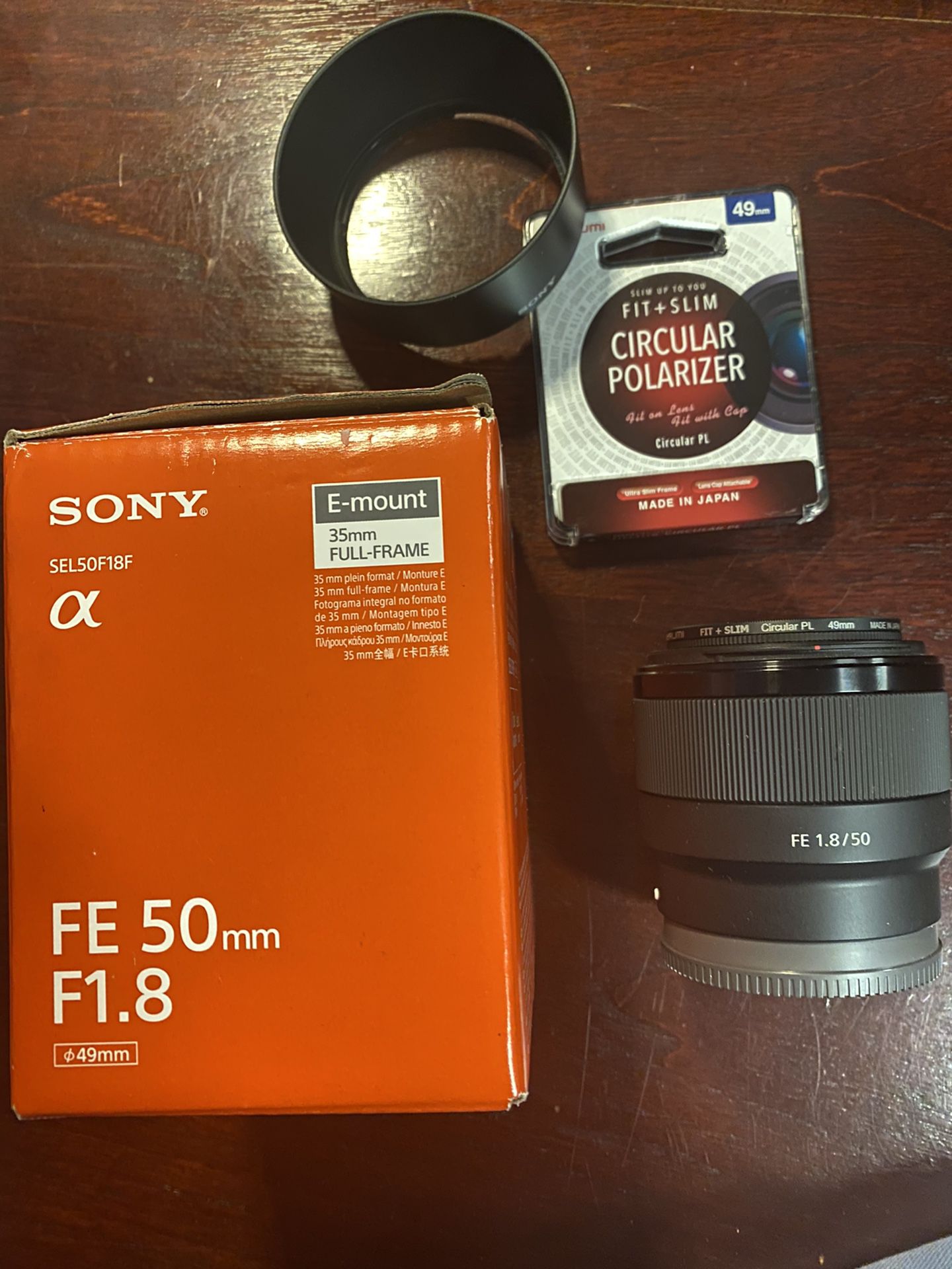 Sony lens 50mm f/1.8 E-mount