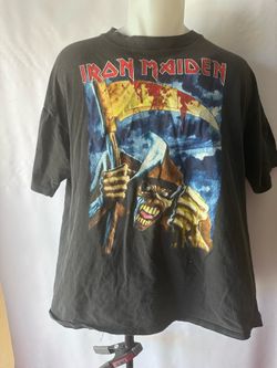 1995 Iron Maiden Year Of The Beast Rock Metal Band 90s Tee XL