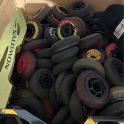 Lots Of Rollerblade Wheels, Different Sizes