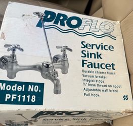 PROFLO Wall Mounted Service Sink Faucet with Vacuum Breaker Outlet