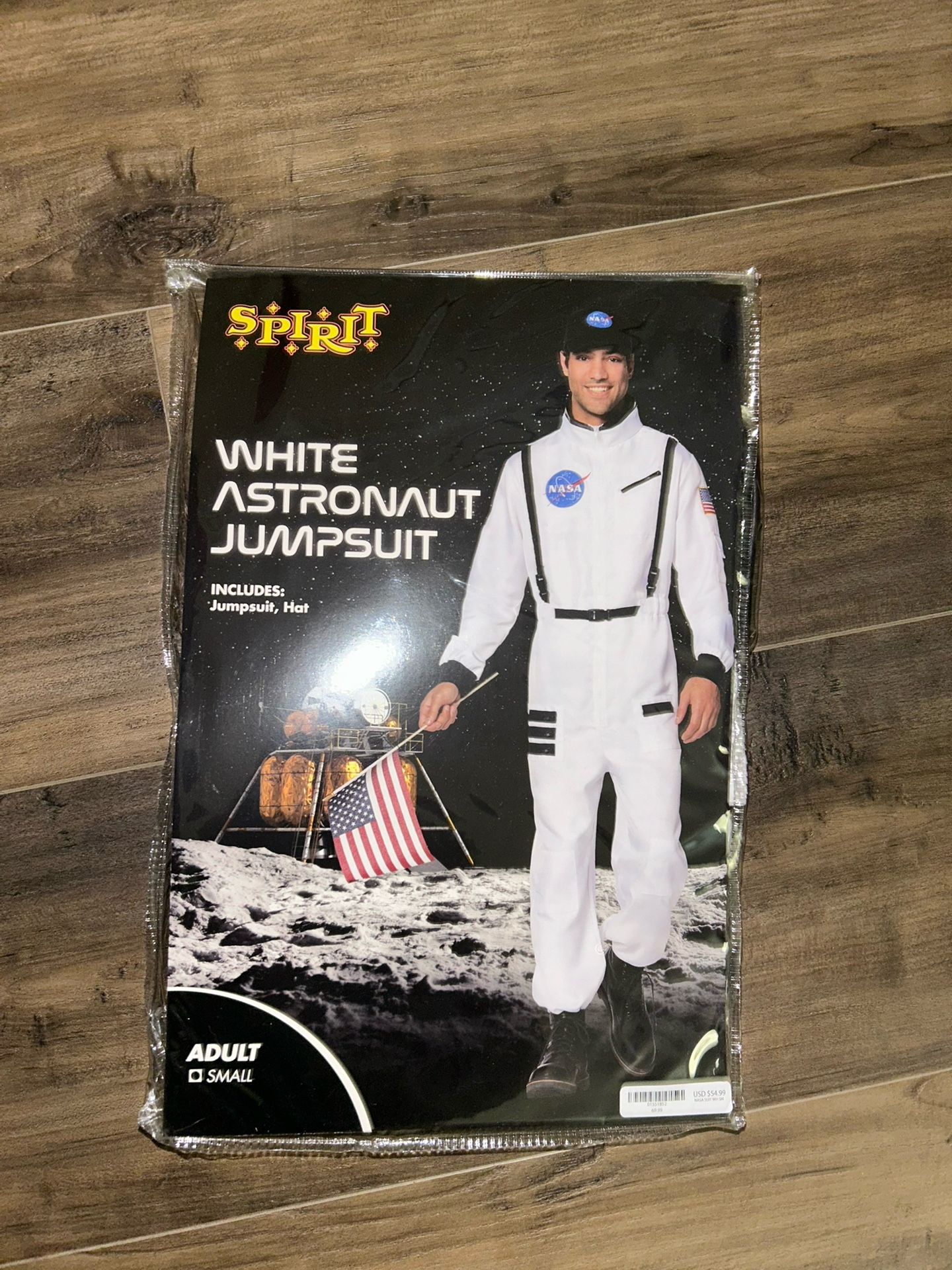 White Astronaut Jumpsuit (Spirit Halloween – Small)