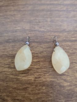 Yellow Amber earring add-on
