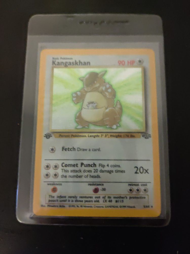 Kangaskan Pokemon cards first generation Holographic first edition $500