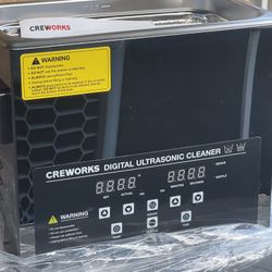 Creworks 3L Ultrasonic cleaner, Brand new, $100 Cleaner for $45.. Has Gentle And DeGAS Modes