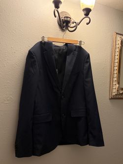 Navy Blue Slim Suit Jacket