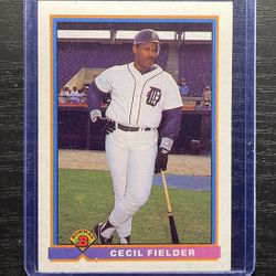1990 Bowman Cecil Fielder Baseball Card #136
