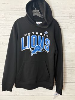 Detroit Lions NFL Combine Hoodie Mens M Black Pullover NWT Football Fleece