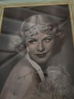Ginger Rogers signed photo