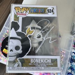 Funko Pop! One Piecef Bonekichi #924 Autographed JSA Certified