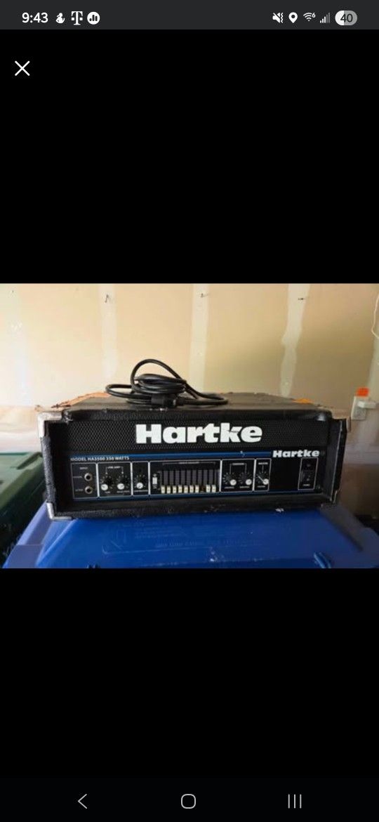 Used Hartke 3500 Bass Amp Head
