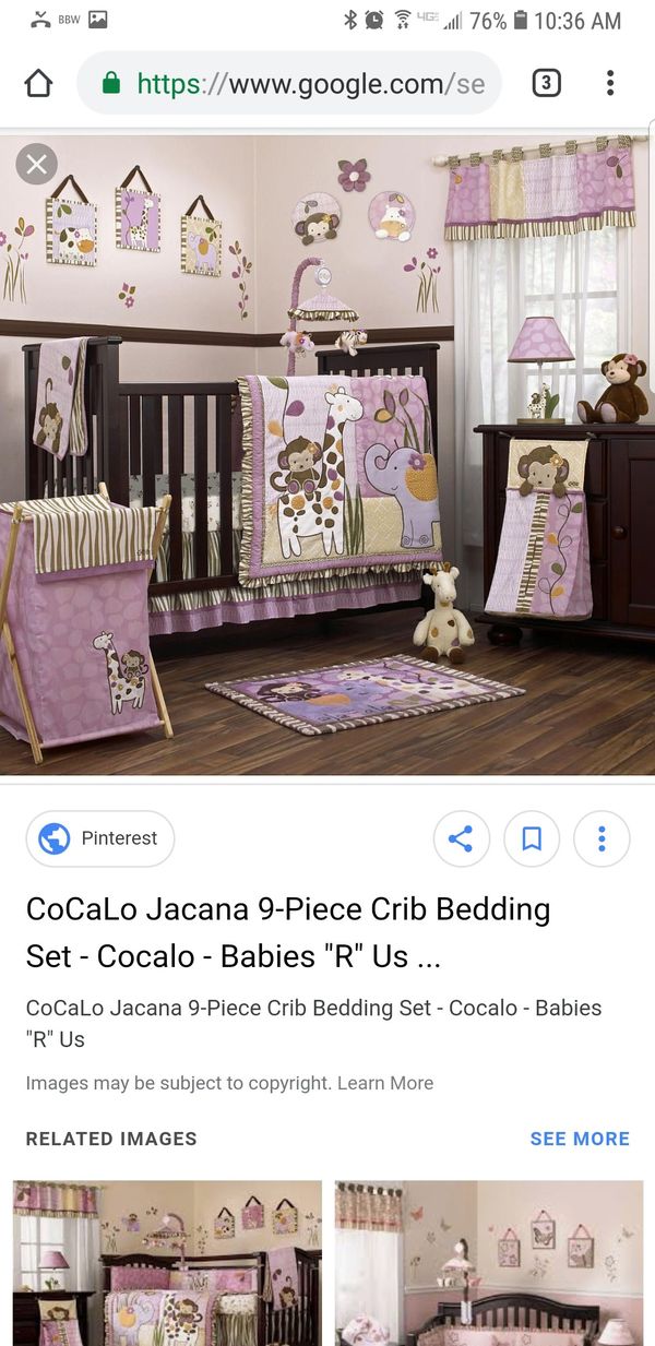 Baby Girl Crib Bedding Set With Decor For Sale In Joliet Il Offerup