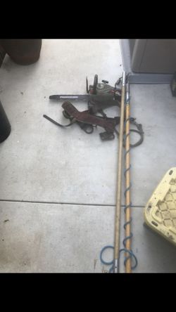 TOOLS. CHAINSAW. TRIMMING.