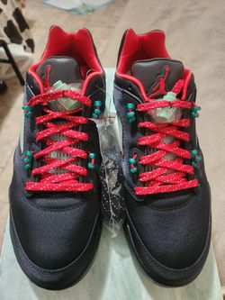 Nike Air Jordan 5 Retro Low SP Clot Shoes Black Green Red