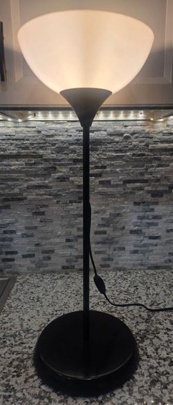 Black Torchiere Floor Lamp