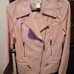 Pink Leather Jacket 