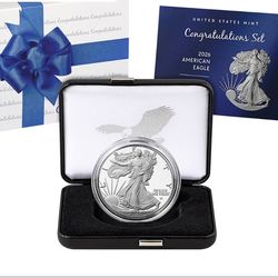 Congratulations Set 2026 American Eagle Silver Coin