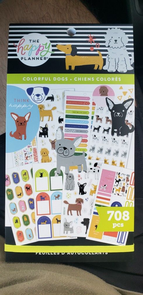 HAPPY PLANNER STICKER (COLORFUL DOGS) 708