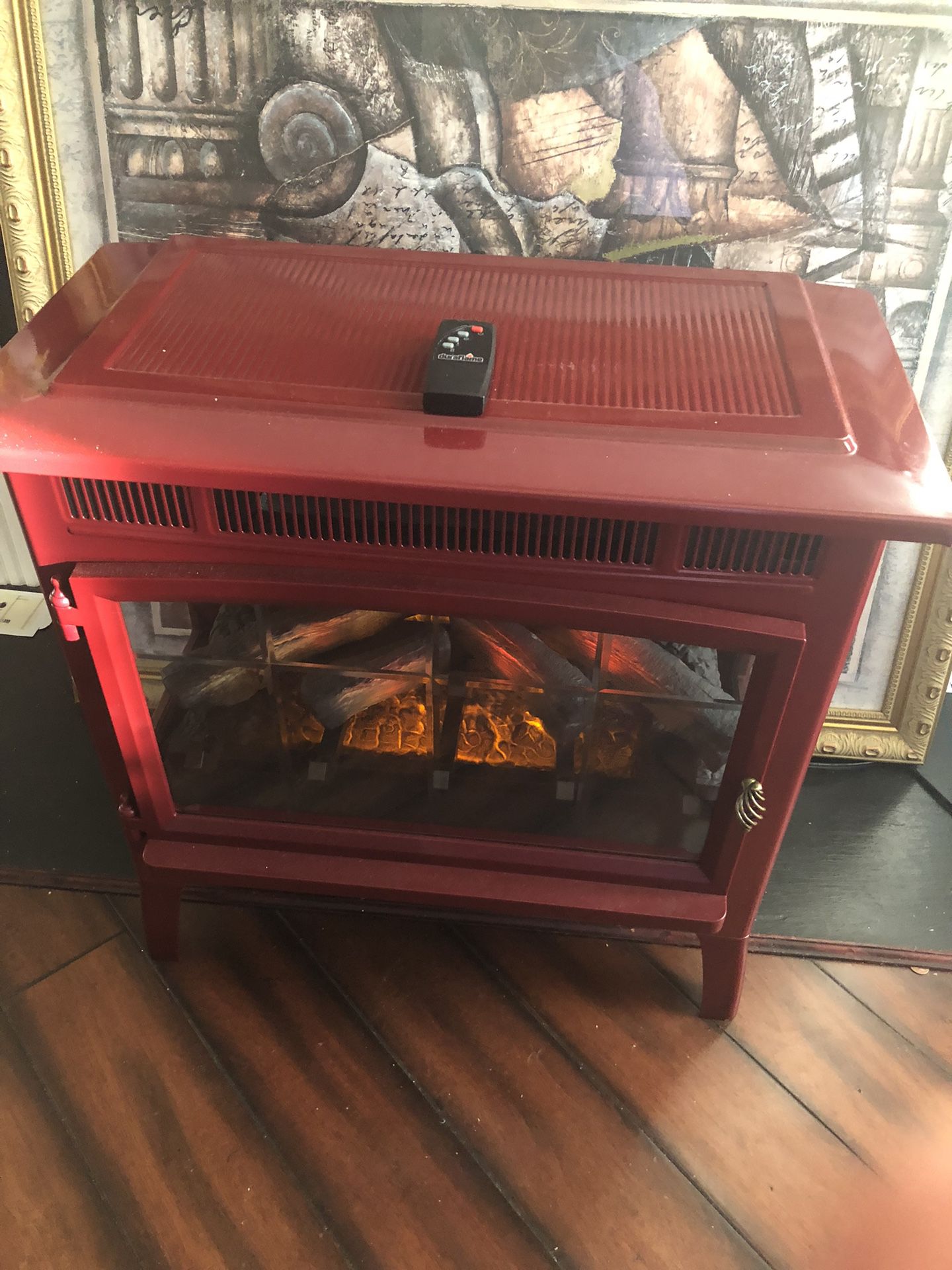 Electric 3 D Portable Fireplace and Heater 