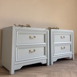 Nightstands/End Tables/Bedside Table/Modern/Baby Blue/Night Stands/Coastal/Beach