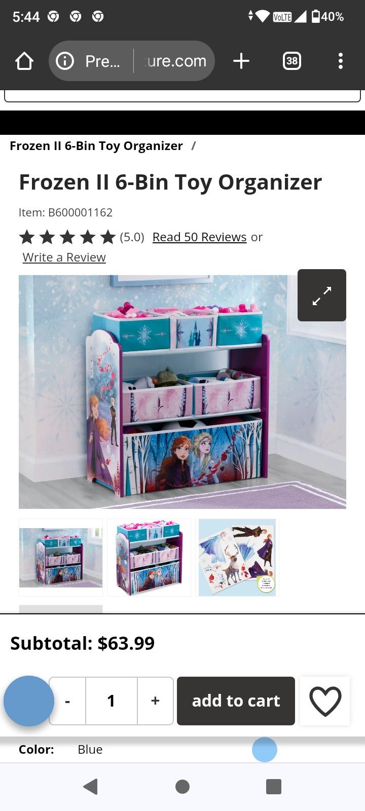 Movie "Frozen" 2-Tier Book Shelf/Shoe Rack