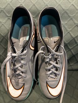 Nike Mercurial Victory V CR7 IC Indoor Soccer Shoes Size 10.5 Silver