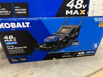 Kobalt 48V MAX (24Vx2) 17-in Push Mower Kit TOOL ONLY