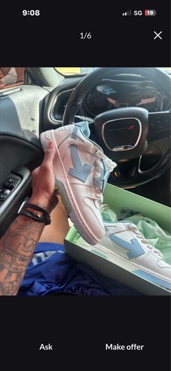 off-white virgil abloh white and light blue  US 10 (EU 44)