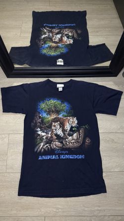 Vintage 2000s Disney Animal Kingdom Disney World Green Tiger Park Shirt
